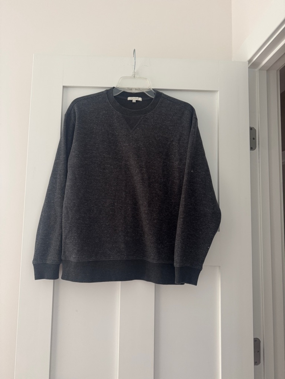 Z Supply Charcoal Heather Crewneck Sweater